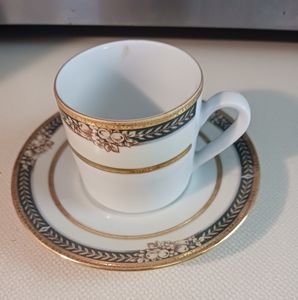 Porcelain demitasse cup and saucer made in Germany
